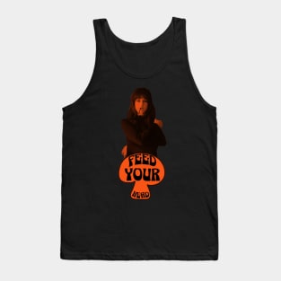 Feed Your Head (In Trippy Black and Orange) Tank Top